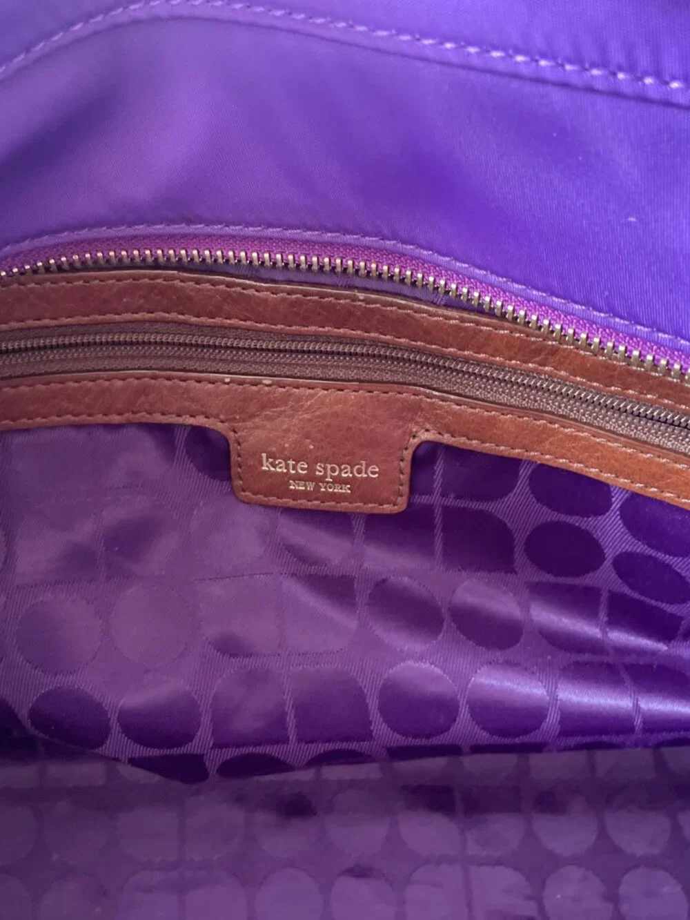 Share Kate Spade Grammercy Park Stevie Y2K in Nylon, African Violet (purple)- Y2